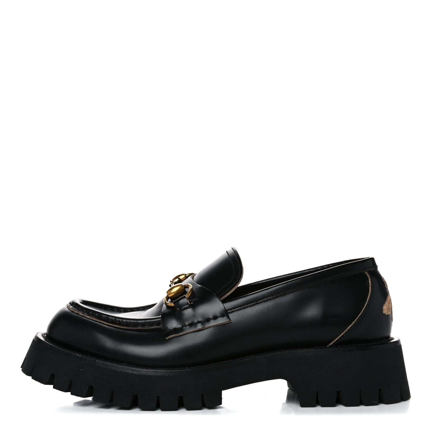 Cordovan Lux Womens Harald Horsebit 25mm Platform Loafers 38 Black