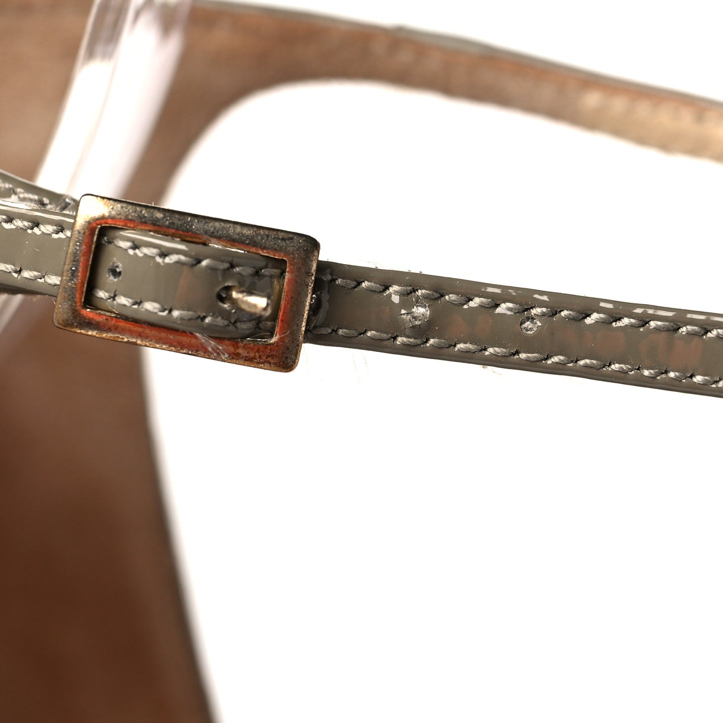 Kid Patent Typhoon Ankle Strap Pumps 38 Lime