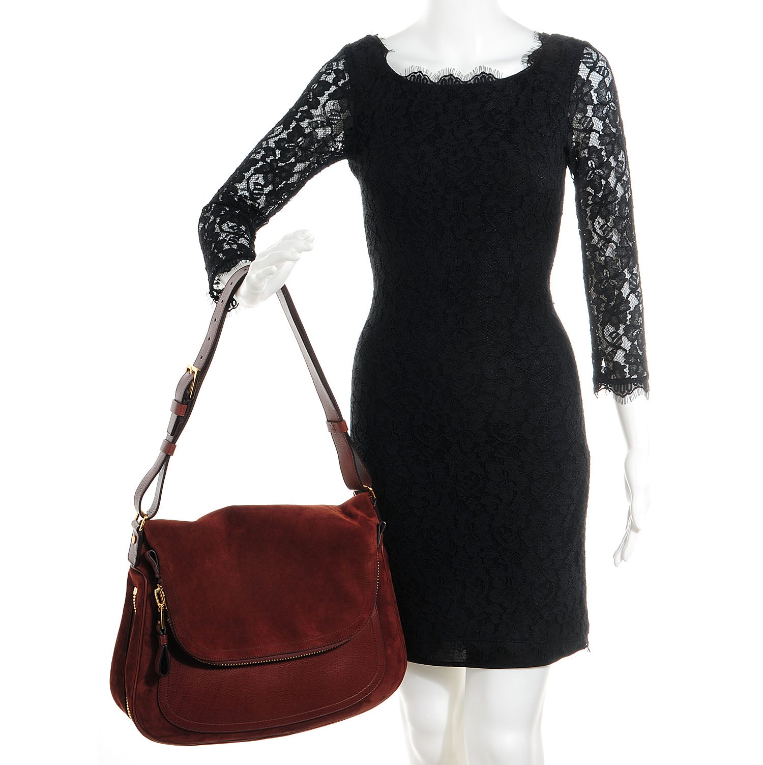 Tom Ford Suede Large Jennifer Nutmeg 2 of 12