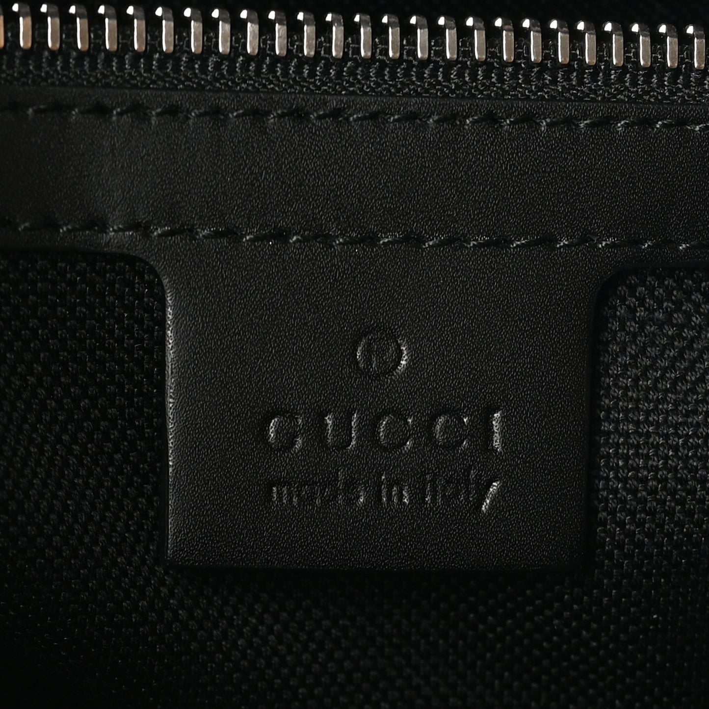 Soft GG Supreme Monogram Appia Calfskin Web East West Messenger Bag Black Grey