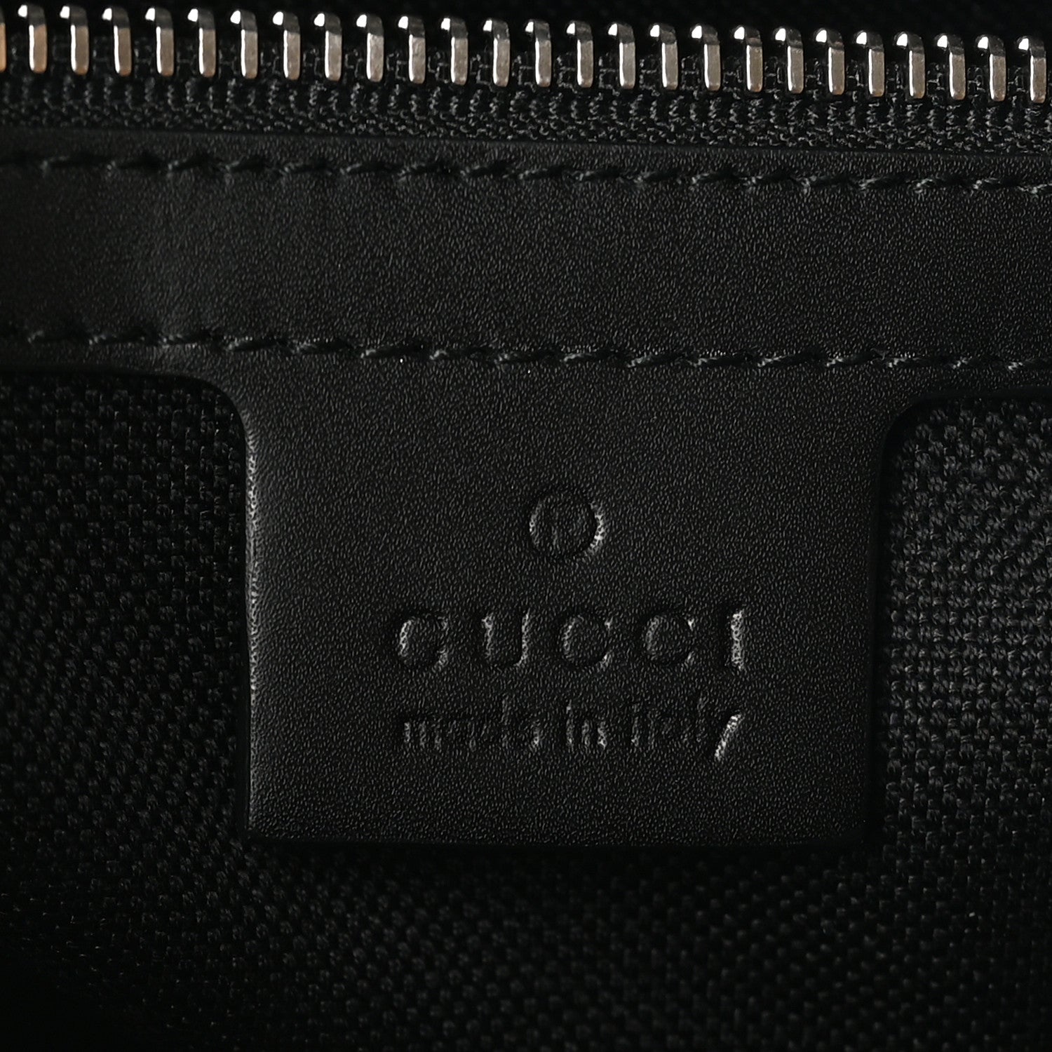 Gucci Soft GG Supreme Monogram Appia Calfskin Web East West Messenger Bag Black Grey 6 of 10
