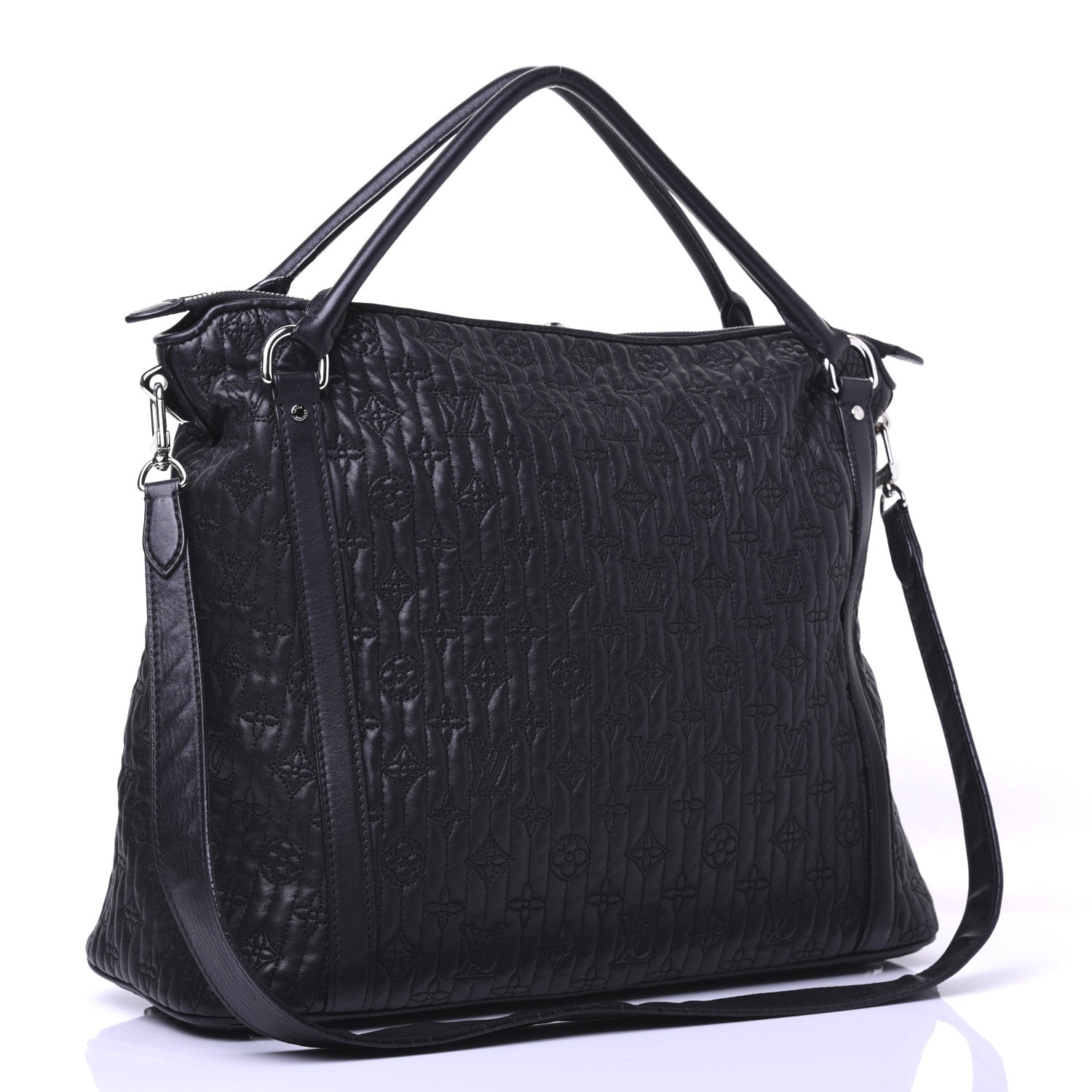 Louis Vuitton Monogram Lambskin Antheia Ixia MM Black 3 of 14