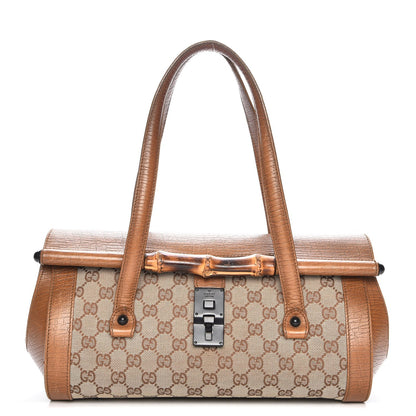Gucci Monogram Bamboo Bullet Bag Brown 1 of 12