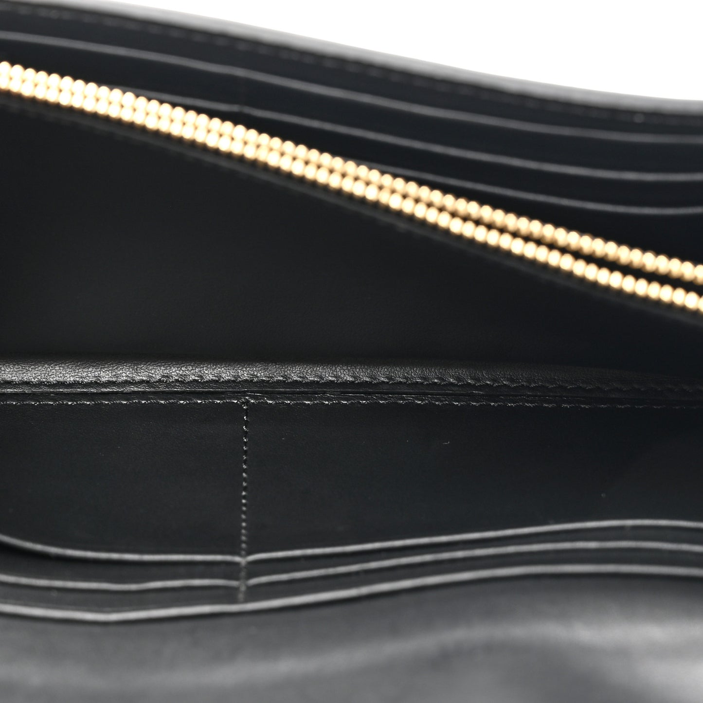 Calfskin House Check Henley Wallet On Chain Black Black