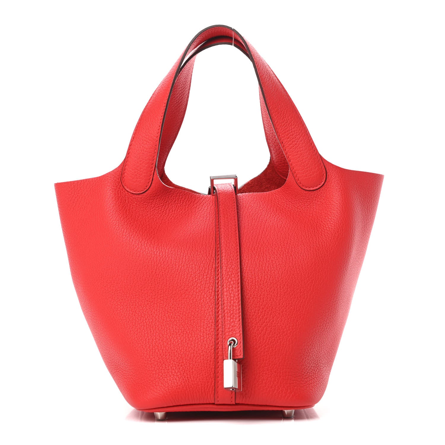 Hermes Taurillon Clemence Picotin Lock 18 PM Rouge De Coeur 1 of 11