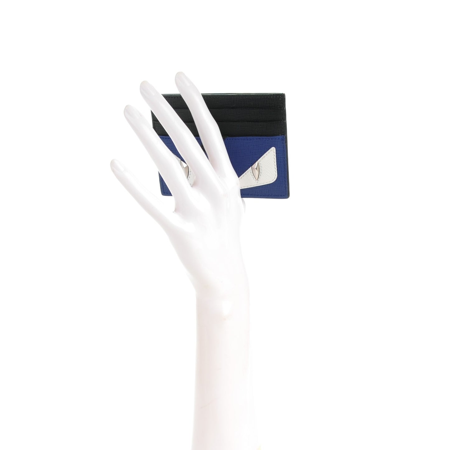 Vitello Elite Flamingo Lightning Monster Eyes Card Holder Blue Neon White