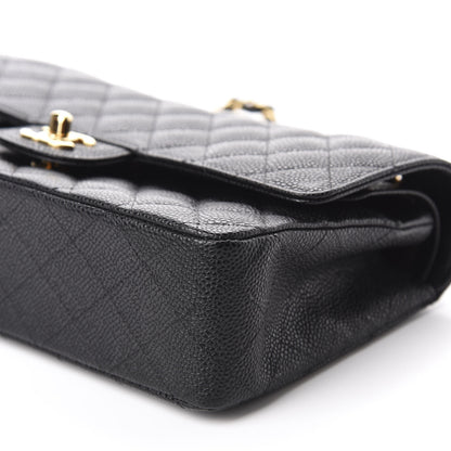 Chanel Caviar Quilted Medium Double Flap Black 7 of 11