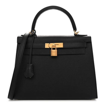 Hermes Epsom Kelly Sellier 28 Black 1 of 12