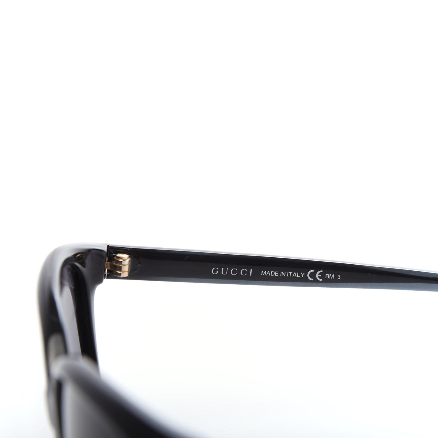 Acetate Square Frame Oversized Sunglasses GG3696/S Black Crystal