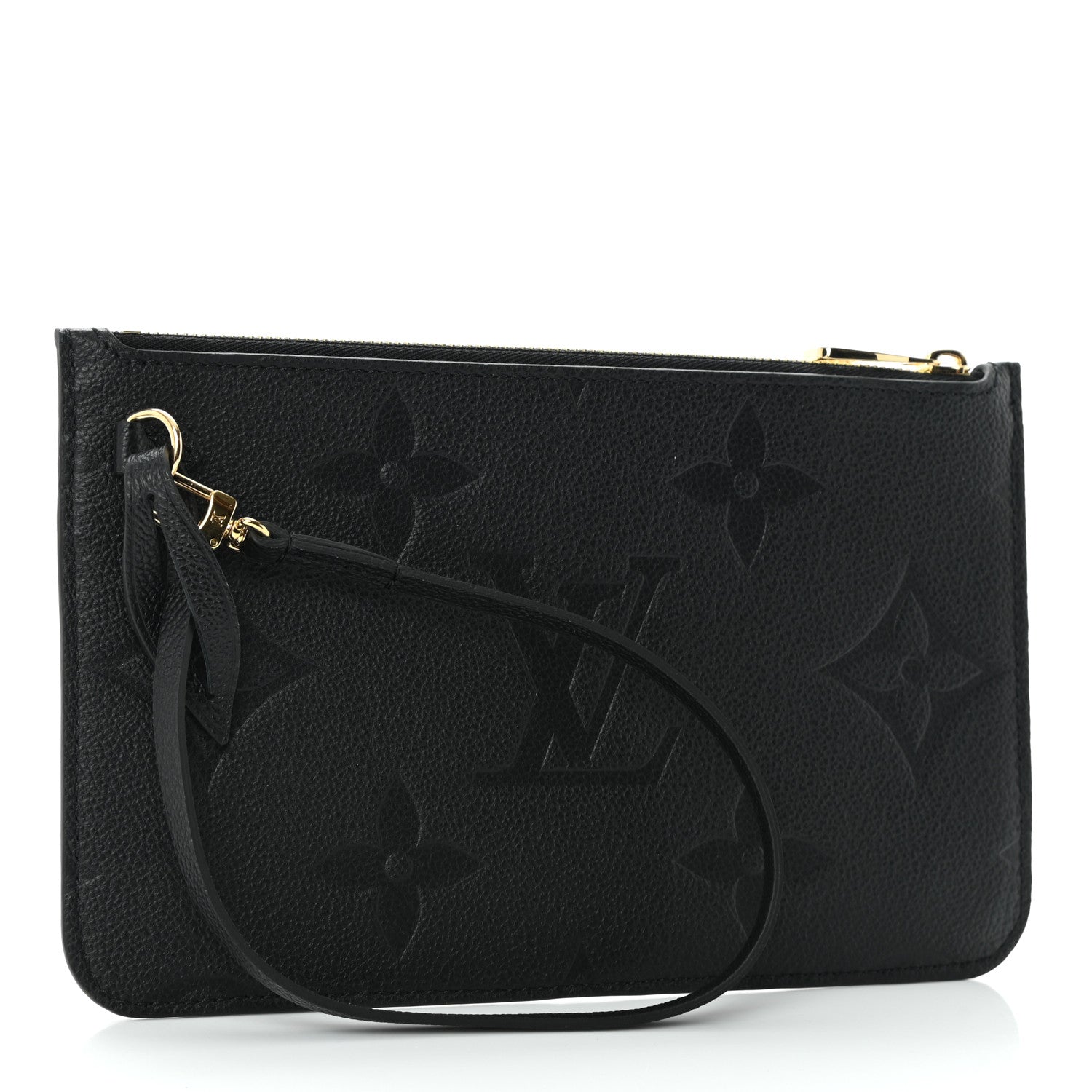 Louis Vuitton Empreinte Monogram Giant Neverfull MM Pochette Black 3 of 8