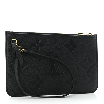 Louis Vuitton Empreinte Monogram Giant Neverfull MM Pochette Black 3 of 8