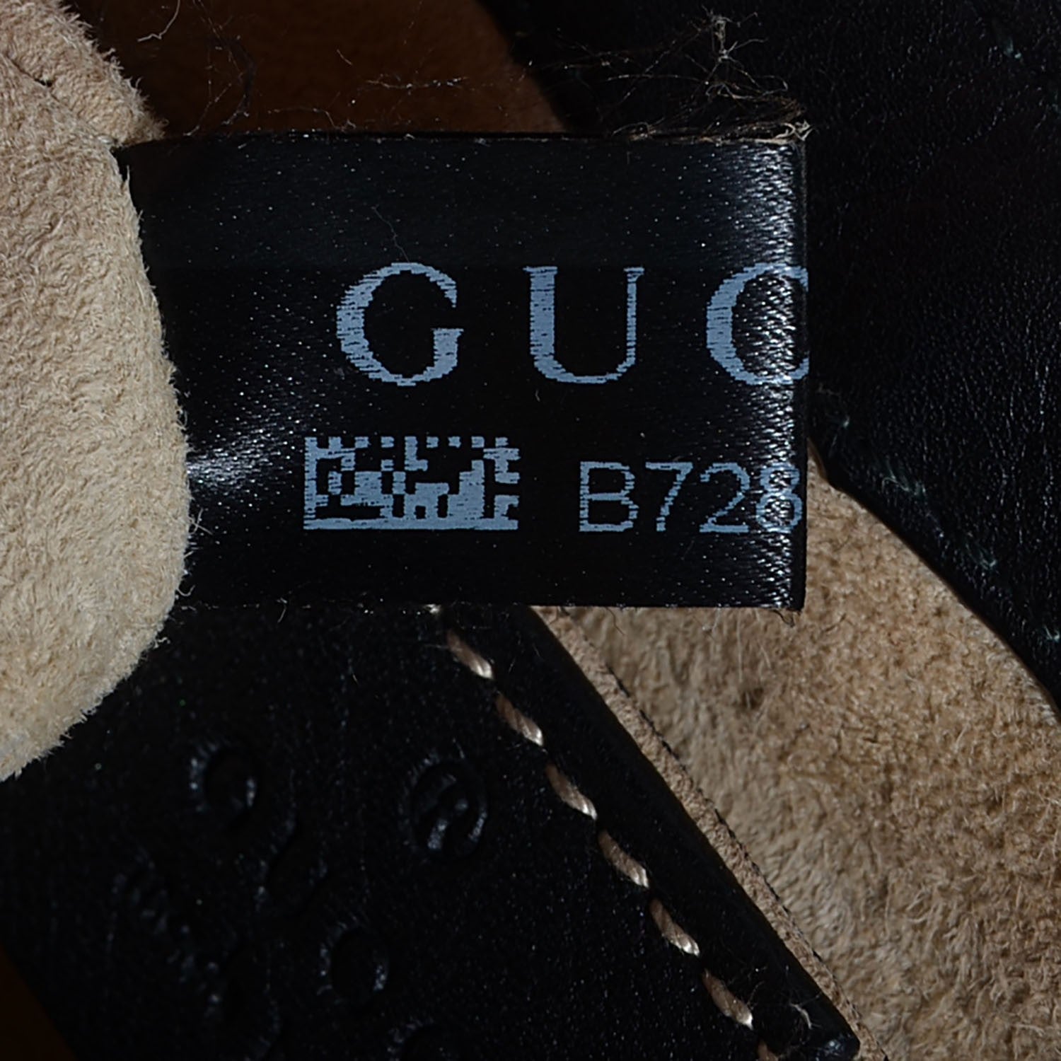 Gucci Pebbled Calfskin Small 1973 Chain Shoulder Bag Black 8 of 9