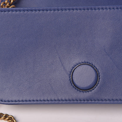 Gucci Velvet Matelasse GG Marmont Mini Bag Cobalt Blue 10 of 12