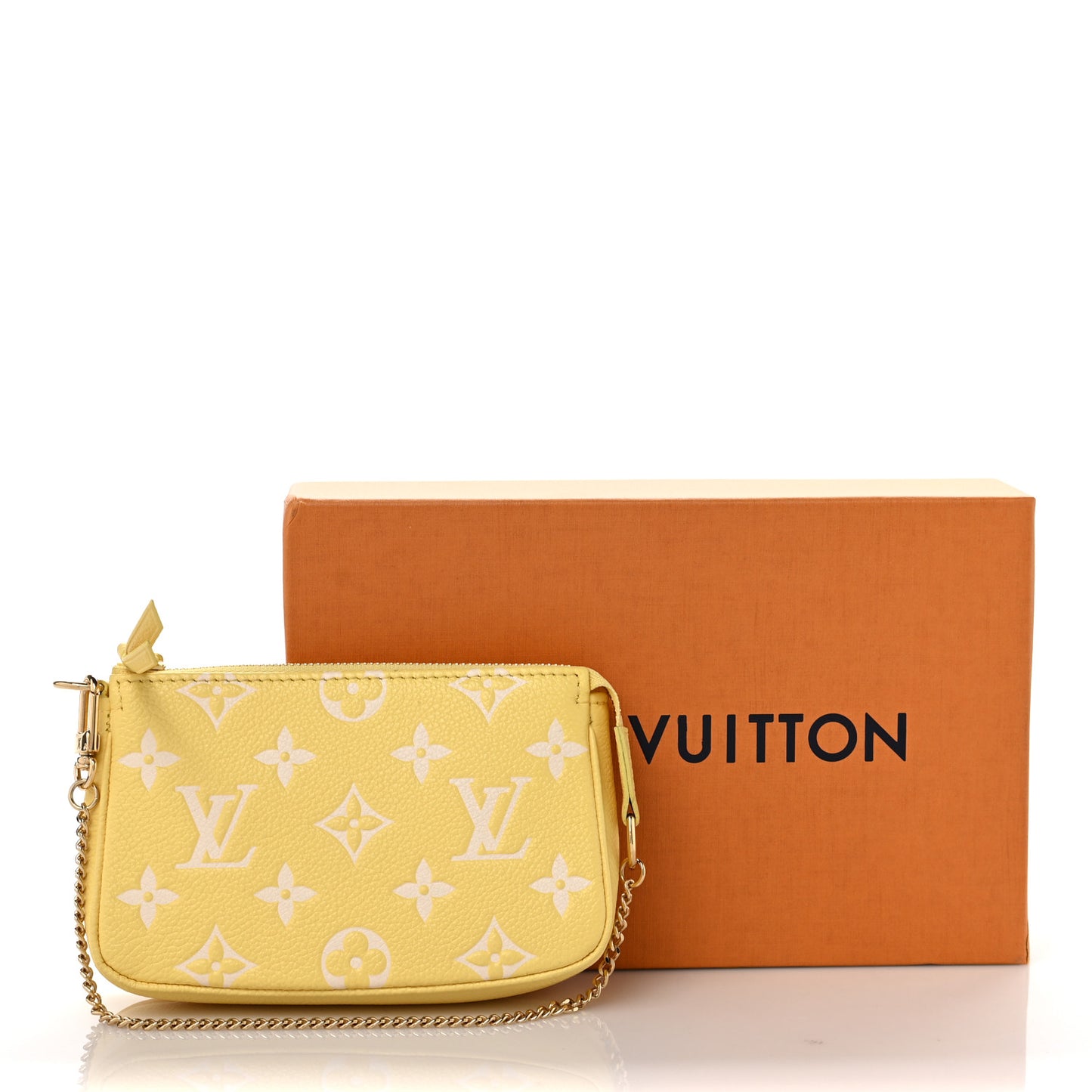 Empreinte Monogram Mini Pochette Accessories Lemon Curd Yellow