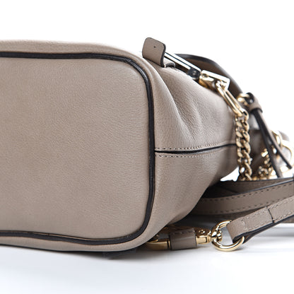 Chloe Suede Calfskin Mini Faye Backpack Motty Grey 9 of 10