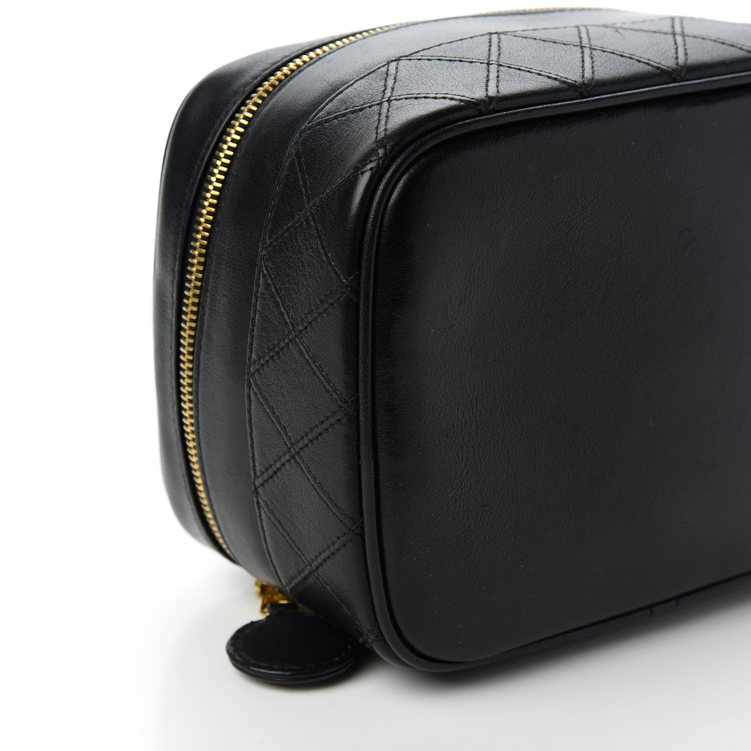 Chanel Calfskin Vanity Cosmetic Bag Black 6 of 10
