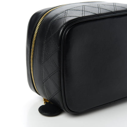Chanel Calfskin Vanity Cosmetic Bag Black 6 of 10
