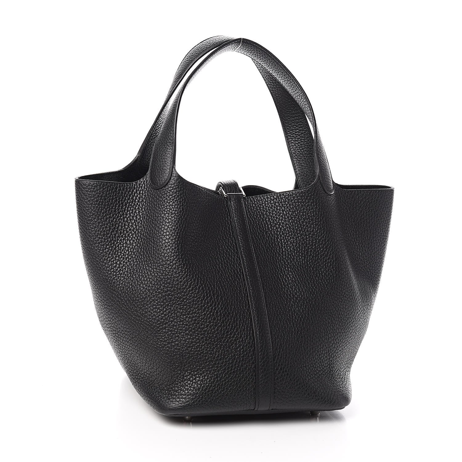 Hermes Taurillon Clemence Picotin Lock 22 MM Black 3 of 11