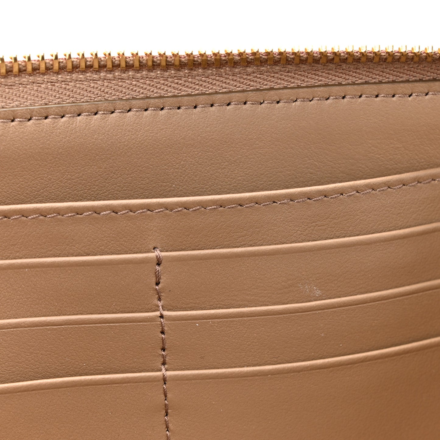 House Check Large Ziggy Zip Around Wallet Pale Cameo