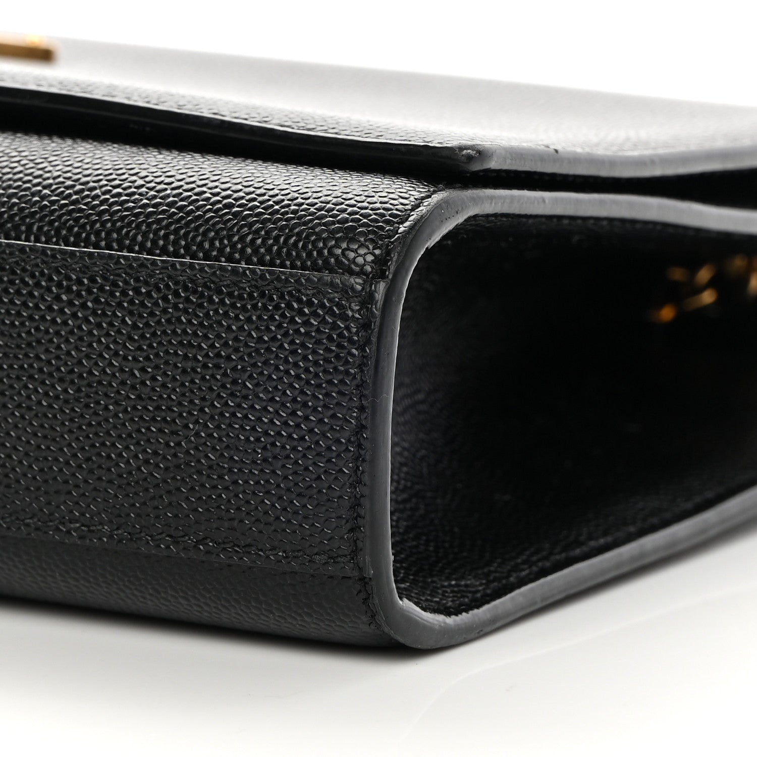 Saint Laurent Grain De Poudre Medium Classic Monogram Kate Satchel Black 9 of 12