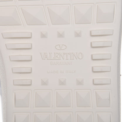 Valentino Garavani Calfskin Womens Rockstud Untitled Open Sneakers 39.5 White 6 of 11