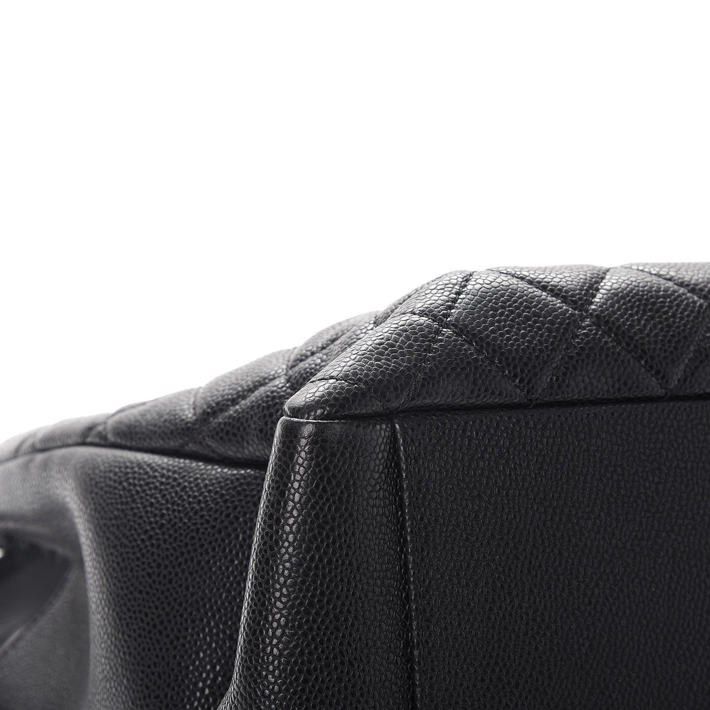 Caviar Quilted Grand Shopping Tote GST Black