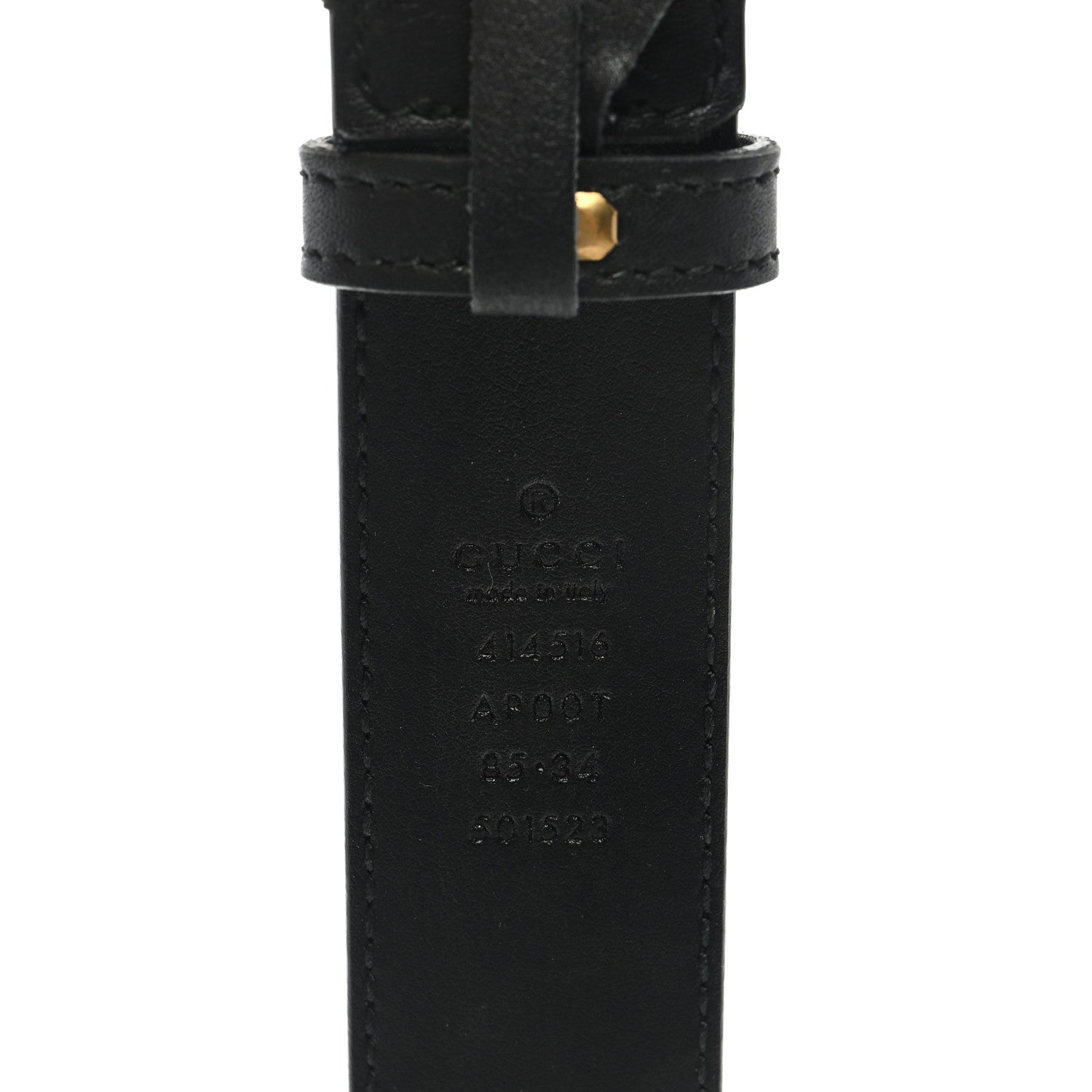 Gucci Calfskin Double G 30mm Belt 85 34 Black 3 of 4
