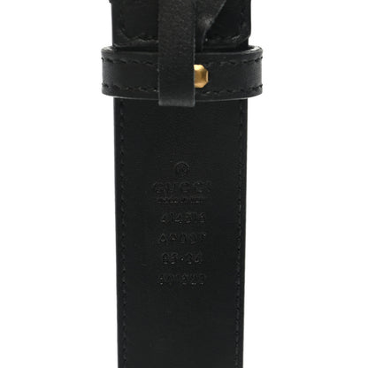Gucci Calfskin Double G 30mm Belt 85 34 Black 3 of 4
