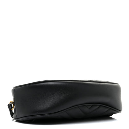 Gucci Calfskin Matelasse GG Marmont Belt Bag 95 38 Black 4 of 13