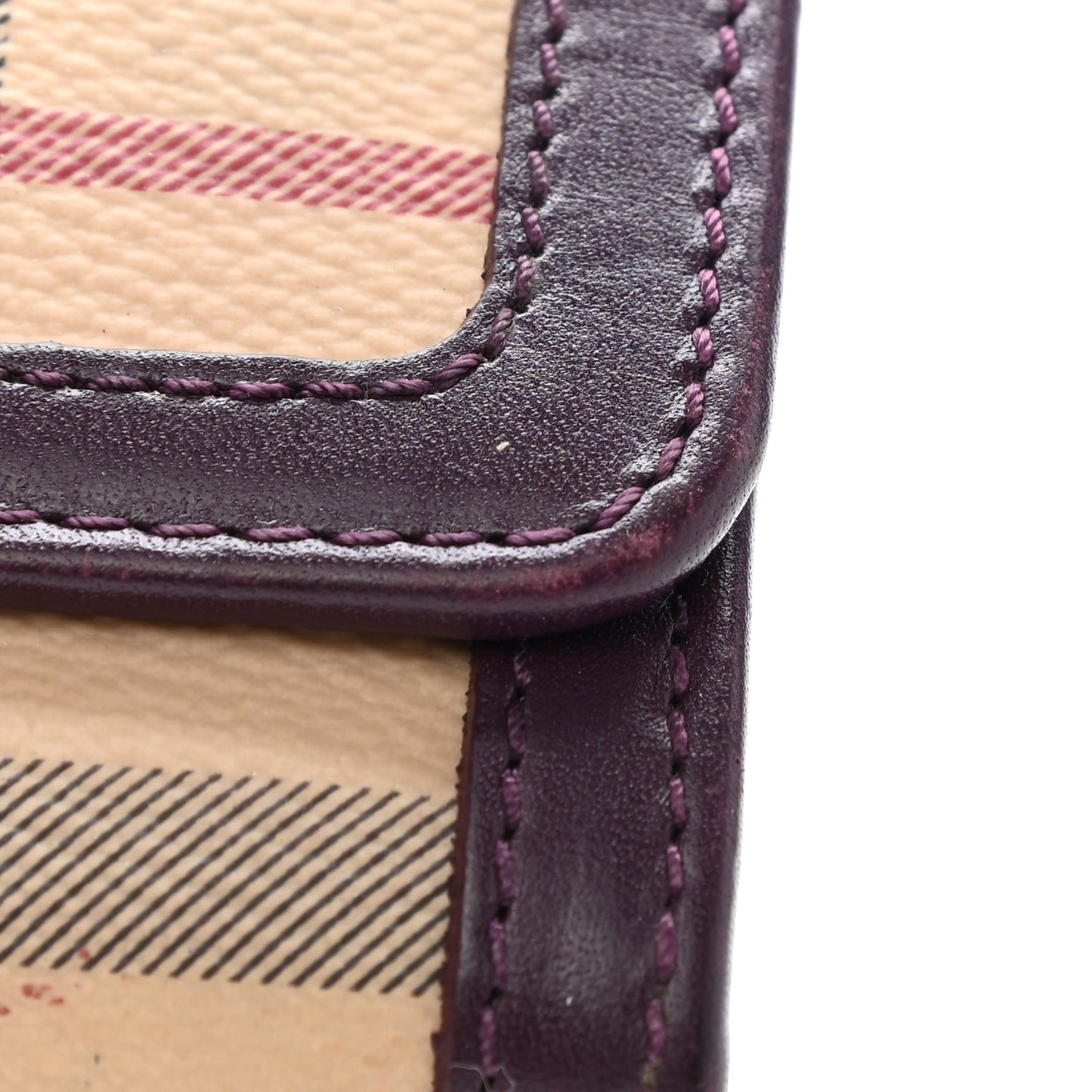 Haymarket Check Penrose Continental Wallet Burgundy