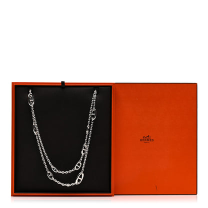 Hermes Sterling Silver Farandole Necklace 160 5 of 5