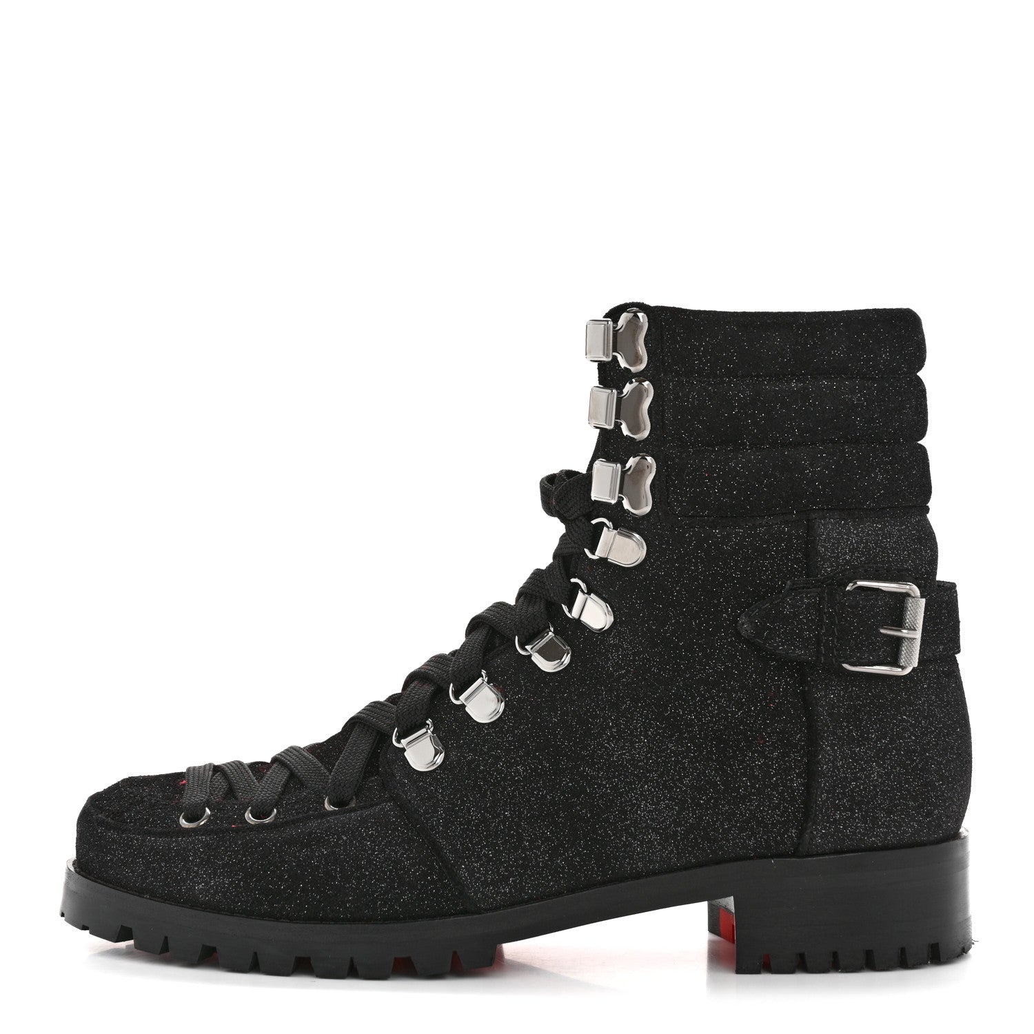 Christian Louboutin Crosta Star Who Runs Flat Boots 39 Black 1 of 8