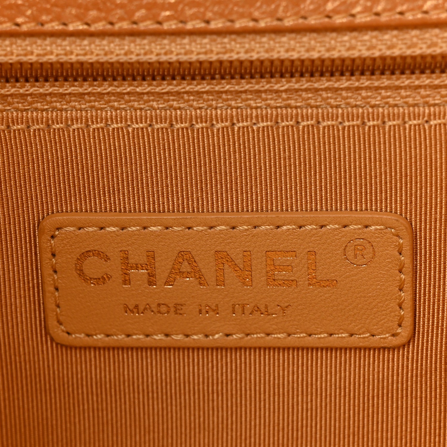 Chanel Metallic Calfskin Quilted New Medium Boy Flap Dark Gold 11 of 19