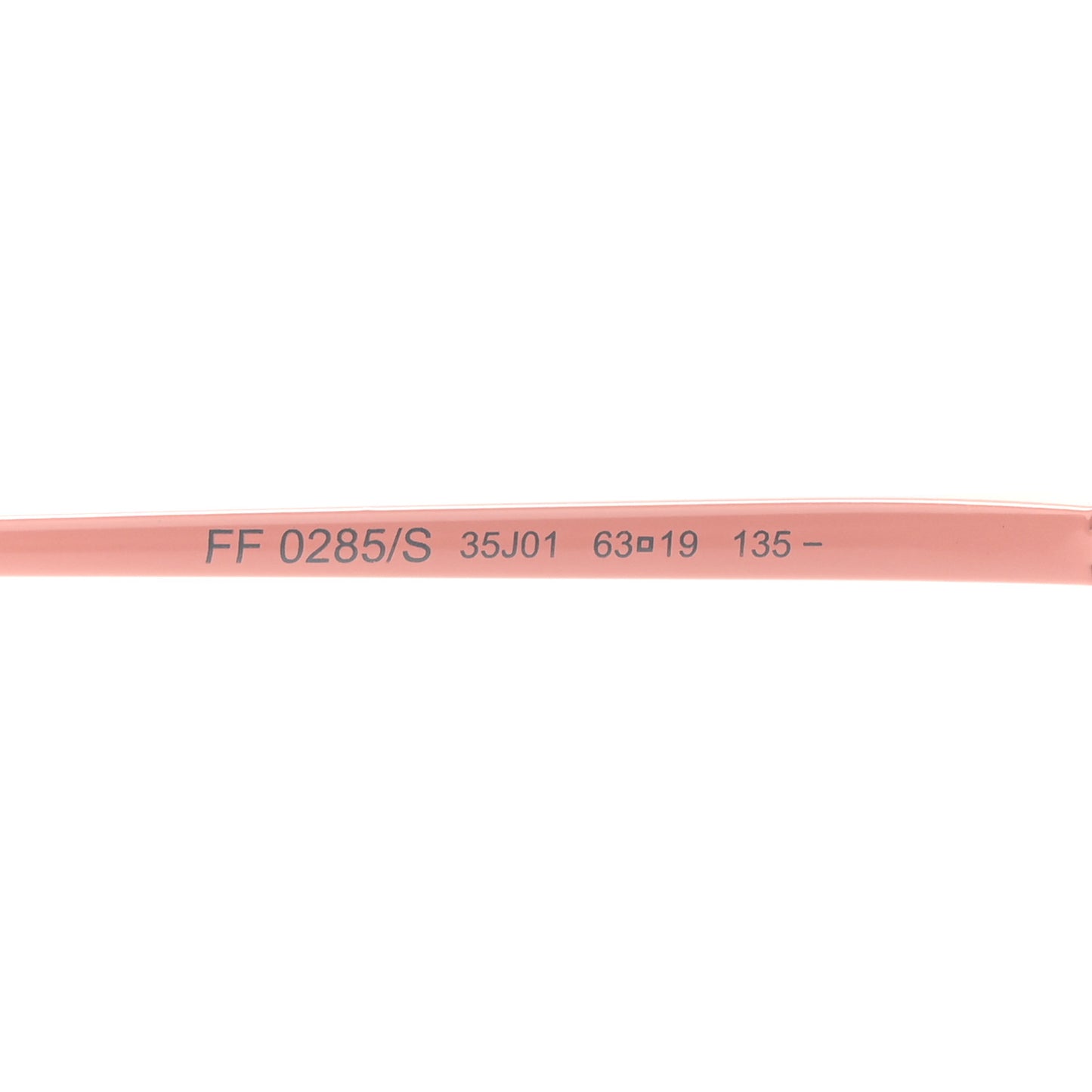 Metal F is Fendi Printed Run Away Round Frame Sunglasses FF 0343/S Pink