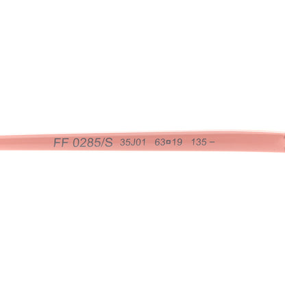 Fendi Metal F is Fendi Printed Run Away Round Frame Sunglasses FF 0343/S Pink 5 of 8