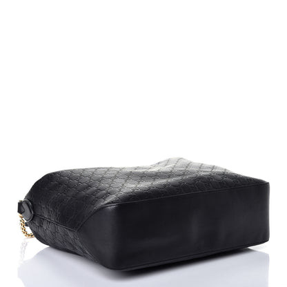 Gucci Guccissima Signature Large Linea A Hobo Black 5 of 10