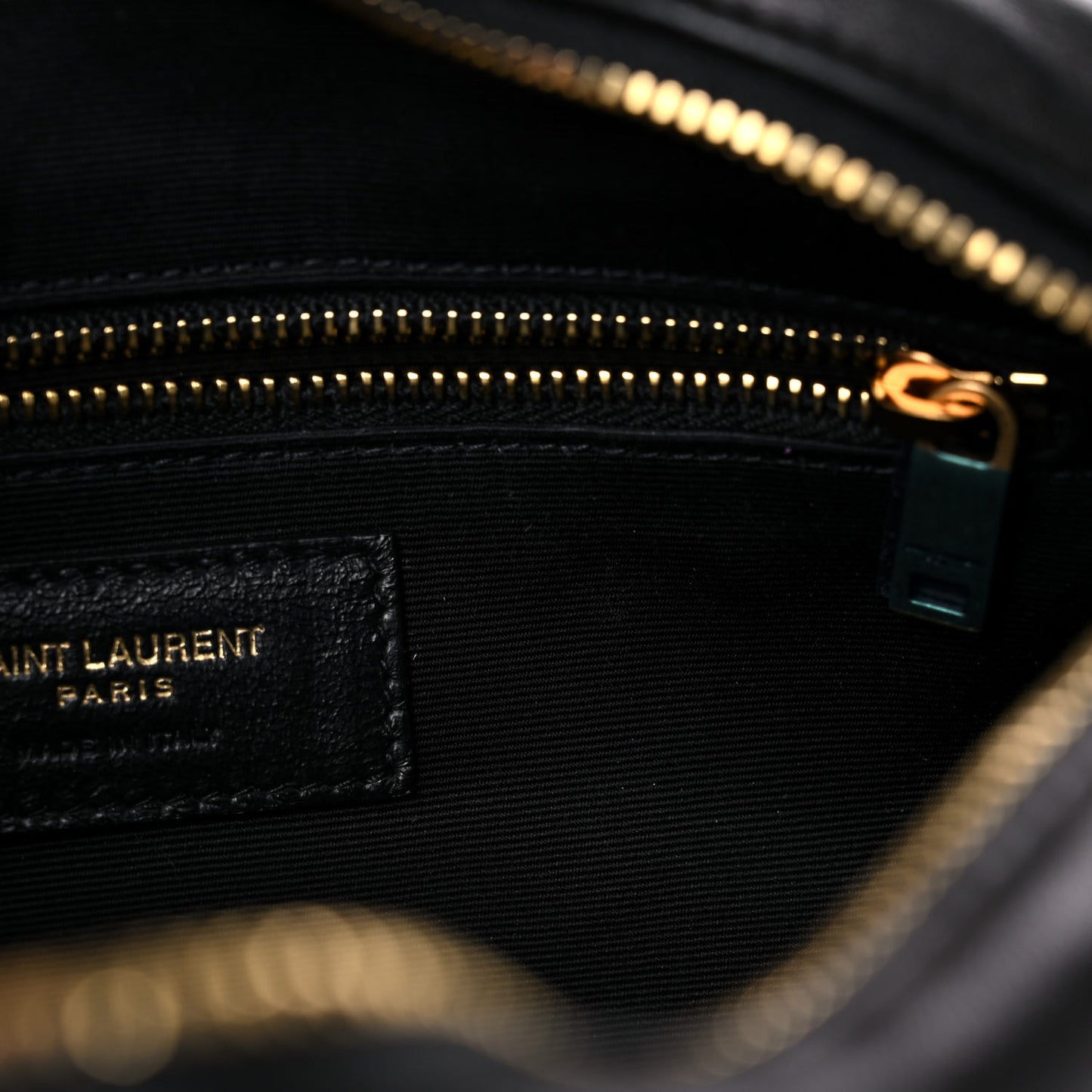 Lambskin Quilted Victoire Camera Bag Black
