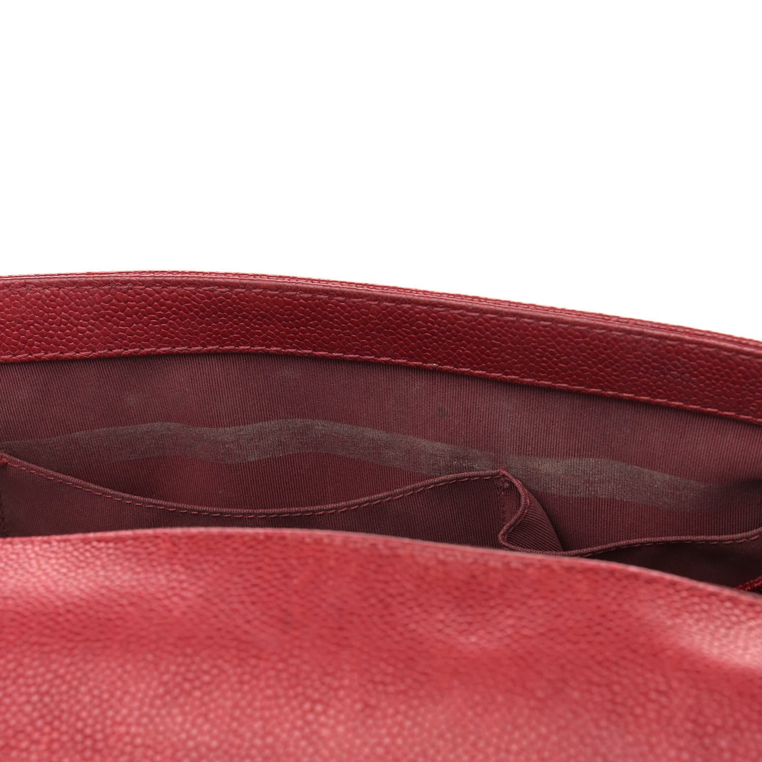 Chanel Caviar Quilted Large Boy Flap Dark Red 12 of 14