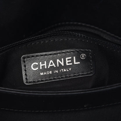 Chanel Calfskin Studded Chevron Quilted Flap Black 6 of 14