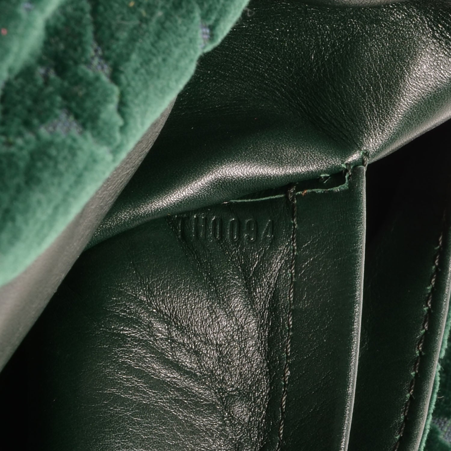 Louis Vuitton Monogram Velours Clyde Green 7 of 7