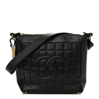 Chanel Lambskin Quilted Small Chocolate Bar Shoulder Bag Black 1 of 10