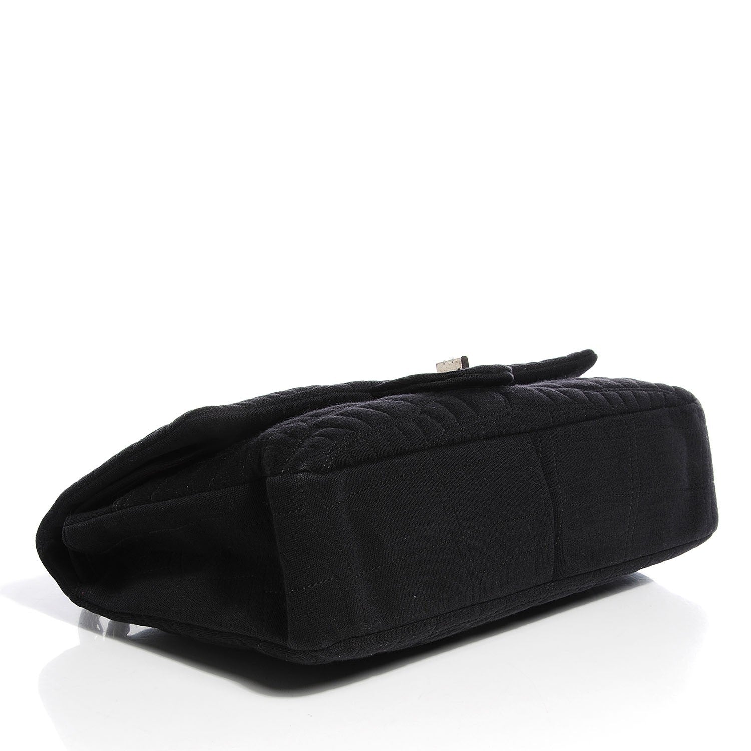 Chanel Jersey Coco's Croc 2.55 Reissue 227 Flap Black 4 of 13
