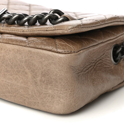 Chanel Glazed Calfskin Nameplate Flap Beige 10 of 10