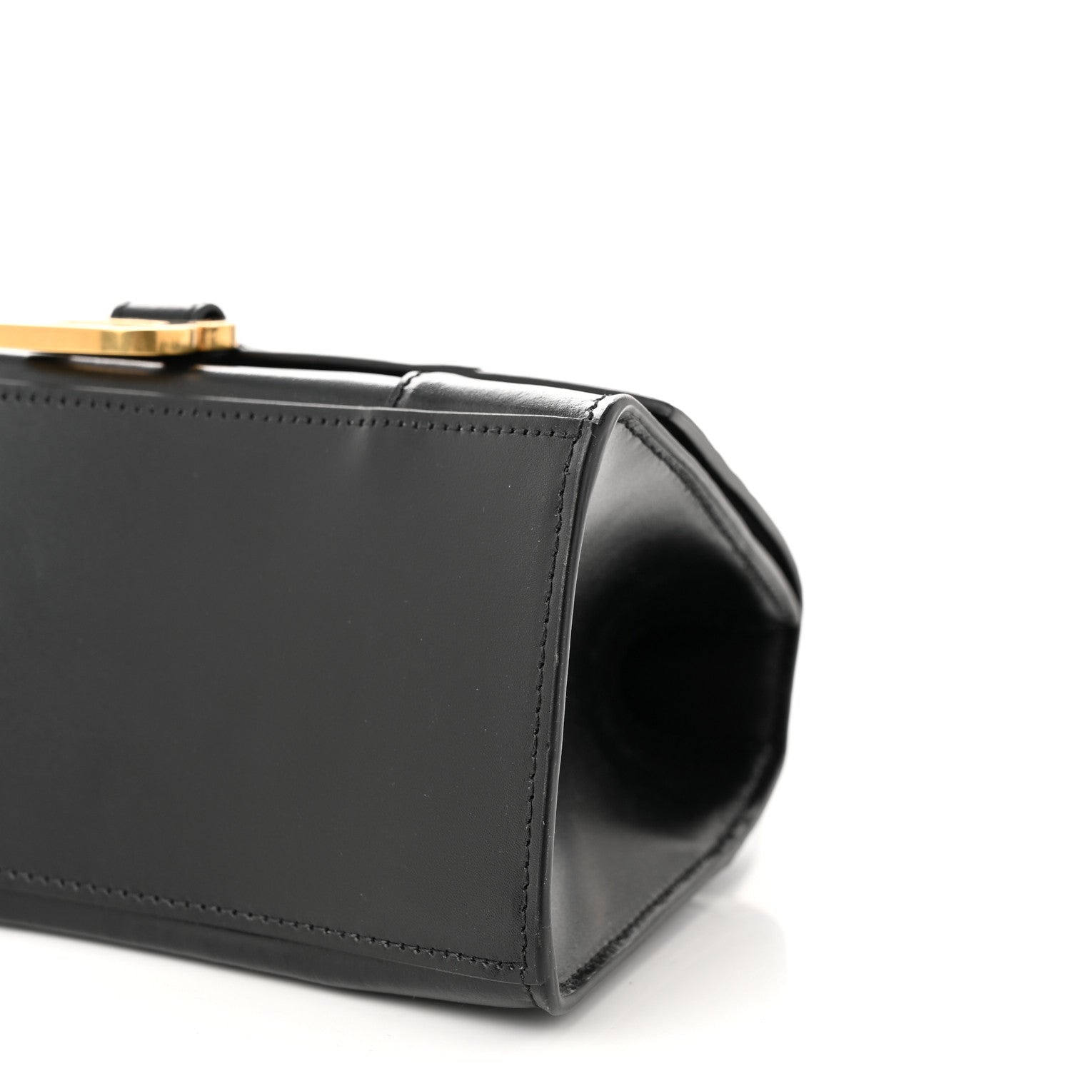 Balenciaga Shiny Box Calfskin Small Hourglass Top Handle Bag Black 10 of 10