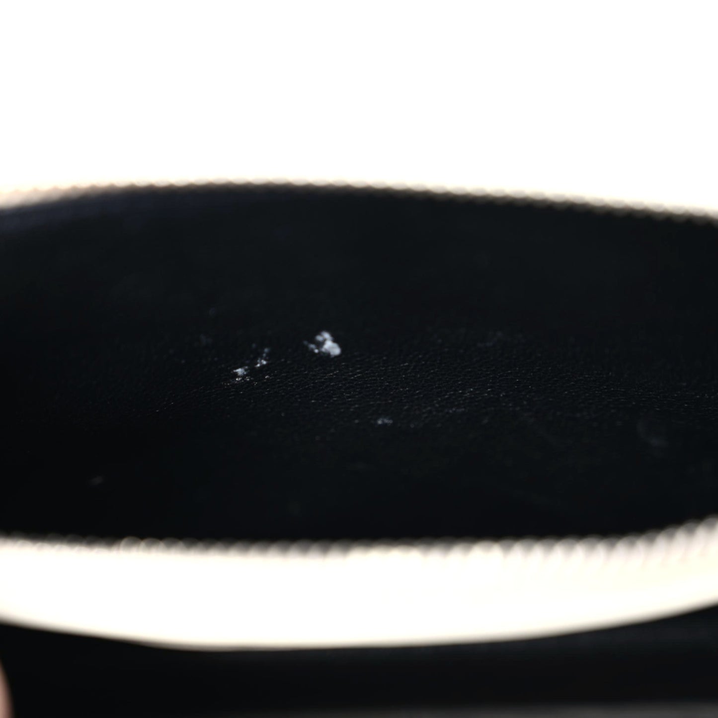 Calfskin Bead Embellished Kate Monogram Tassel Chain Wallet White