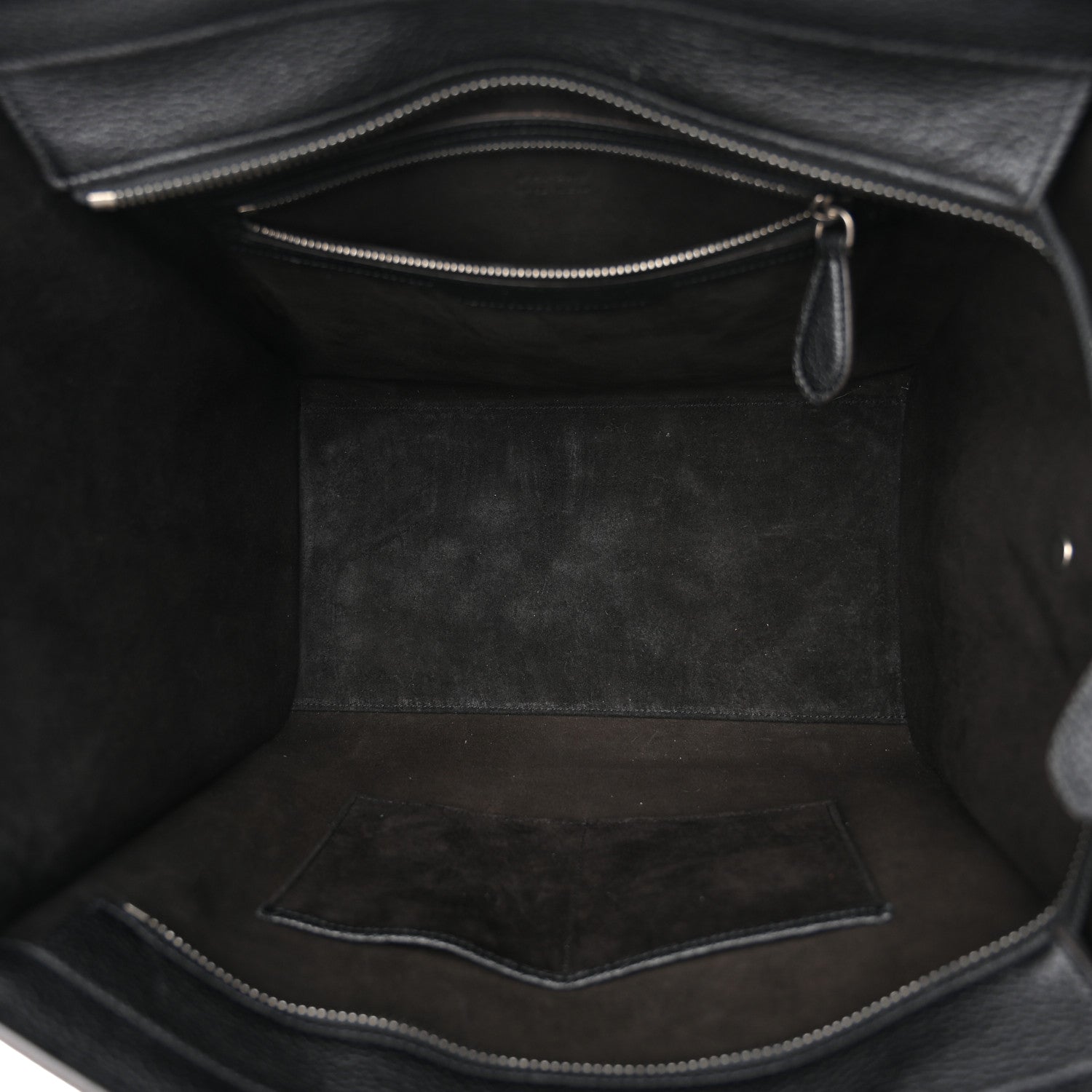 Celine Drummed Calfskin Mini Luggage Black 5 of 11