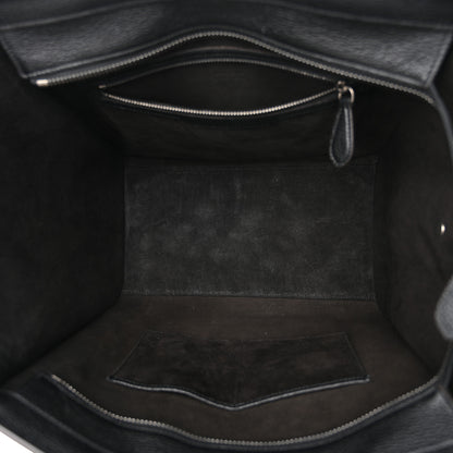 Celine Drummed Calfskin Mini Luggage Black 5 of 11