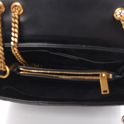 Saint Laurent Calfskin Y Quilted Monogram Small Loulou Chain Satchel Black 5 of 14