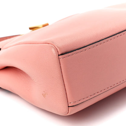 Fendi Shiny Nappa Micro Peekaboo Iconic Satchel Pink 11 of 12