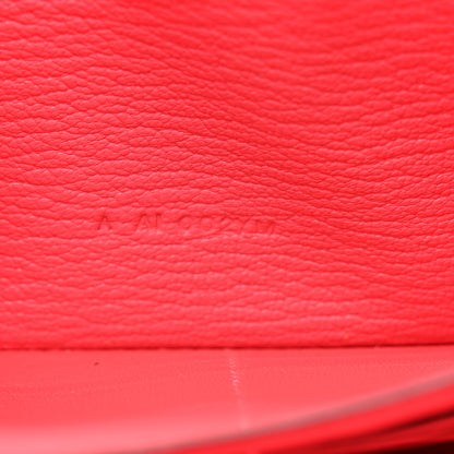 Hermes Chevre Mysore Kelly Longue Wallet Rose Lipstick 8 of 8